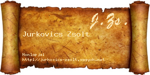 Jurkovics Zsolt névjegykártya